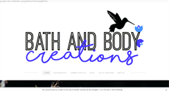 Desktop Screenshot of bathandbodycreations.com